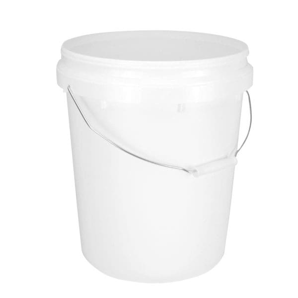 18048800100 20L Round Pail White No Lid