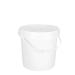 18048500101 10L Round Pail White Plastic Handle