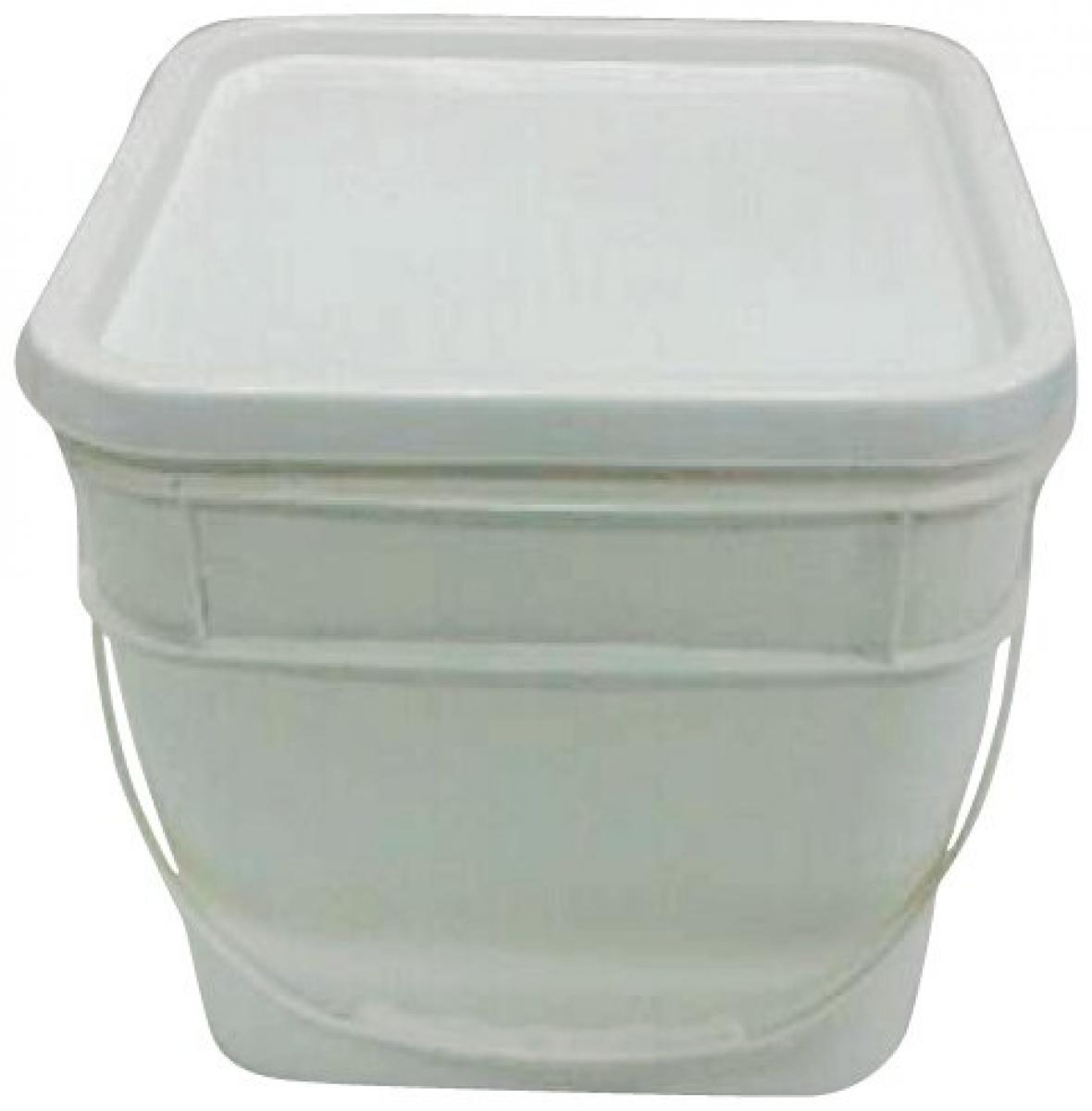 Pail Square 10 Litre White "Space Saver" IFP Group NZ