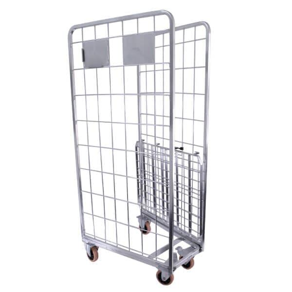 Cage Trolley 2-Sided With Shelf | IFP Group